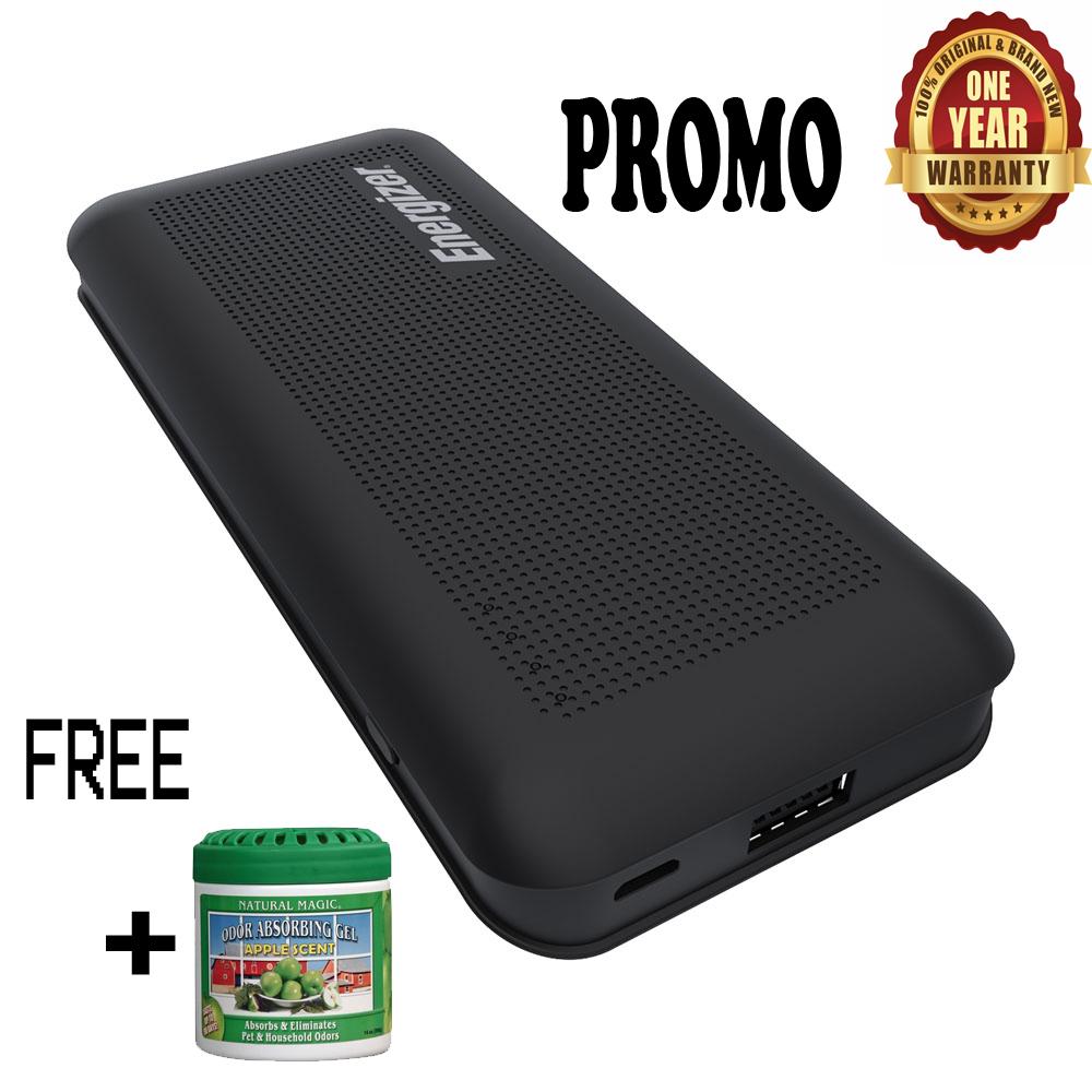 Energizer Promo Best Seller Murah UE10005 Free Pewangi Penyerap Bau Natural Magic Odor Apple , Kapasitas 10000 MAH Power Bank Powerbank hp Samsung Apple Xiaomi Huawei Asus LG Sharp Oppo Vivo Meizu Nokia Garansi Resmi ( Include Kabel data Mini USB )