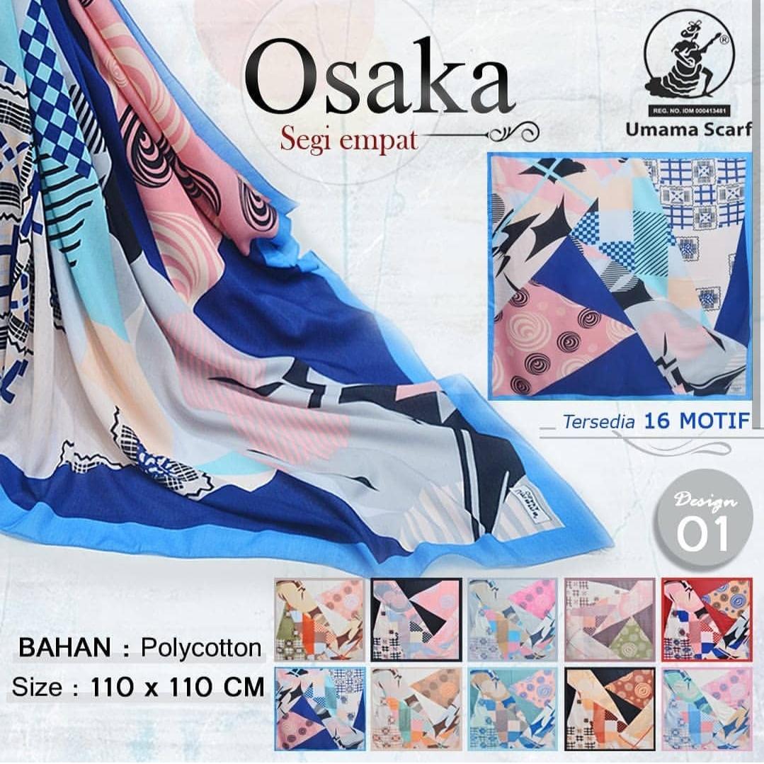 Hijab Segi Empat Motif abstrak Umama scraf / Jilbab Segi Empat Motif / Kerudung Segi Empat Motif /Hijab Segi Empat Umama scarf osaka