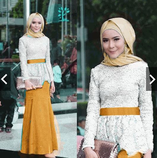 TotallyGreatShop Setelan Batik Wanita - Gamis Kebaya Pesta Modern Brukat Brokat - Wisuda - Fashion Busana Kondangan Hijaber Hijab jilbab Muslimah Gaun Pesta Party Maxi Maxy Dress ihadelia