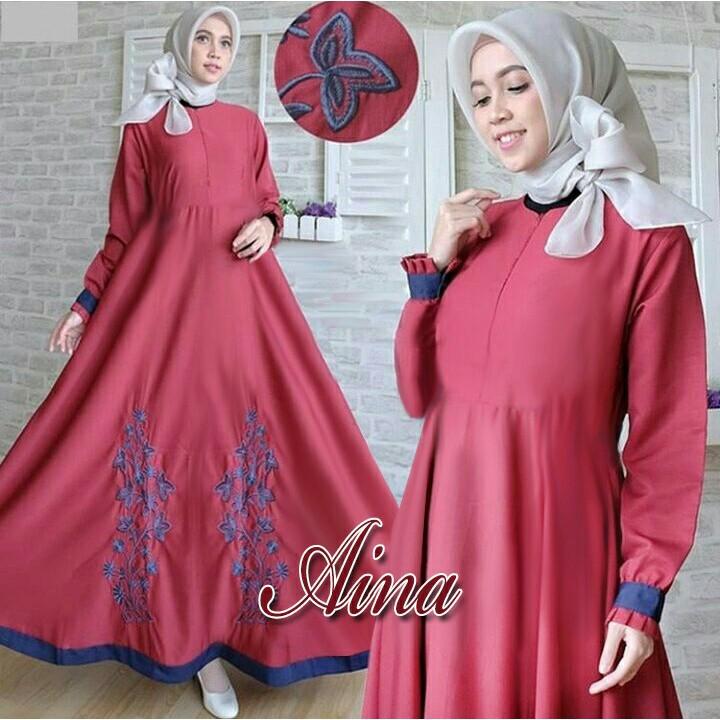 Vshop91jkt - Maxi Aina Maxi Polos gamis Polos Gamis Muslim Pakaian Muslim Baju Muslim Najwa Hijab Setelan Muslim Baju Setelan Muslim Pakaian Anak Muslim Syari Wanita Syari Dewasa Jumpsuit Muslim Dress Muslim Syari Anak Tunik Maxi India