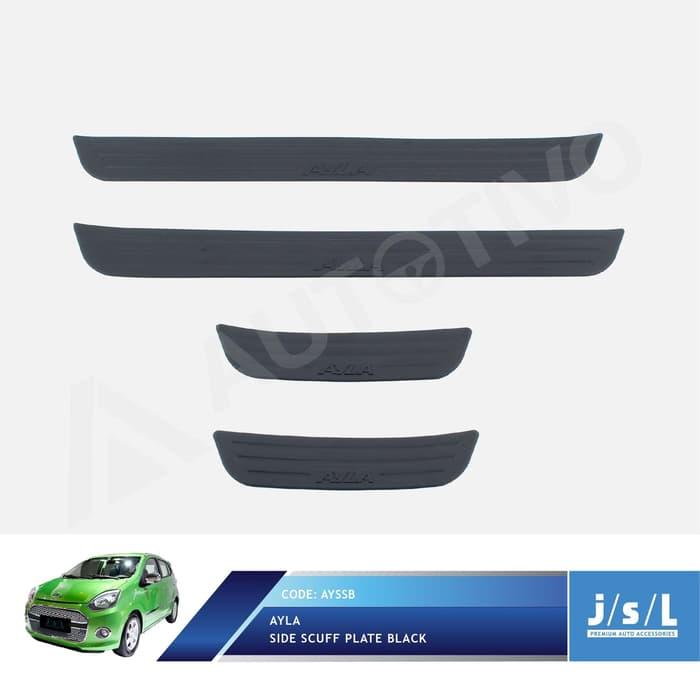 Daihatsu Ayla Side Scuff Plate Black / Sillplate Samping Hitam JSL