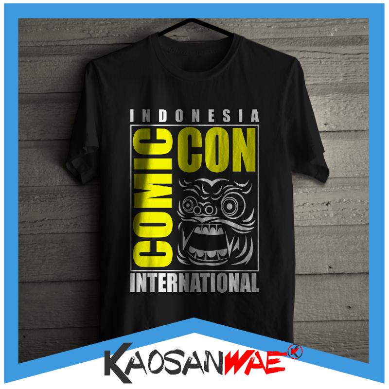 Kaos Comic Con Indonesia Int Komik Film Anime Size S M L XL XXL JUMBO XXXL Tshirt KaosanWae