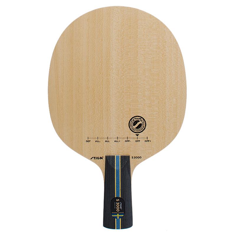 STIGA S3000 6 Ply Pure Wood Table Tennis Racket Bat Blade