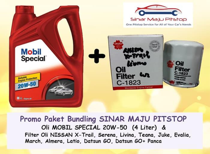 Paket Oli MOBIL SPECIAL 20W-50 & Filter Oli NISSAN GRAND LIVINA & JUKE
