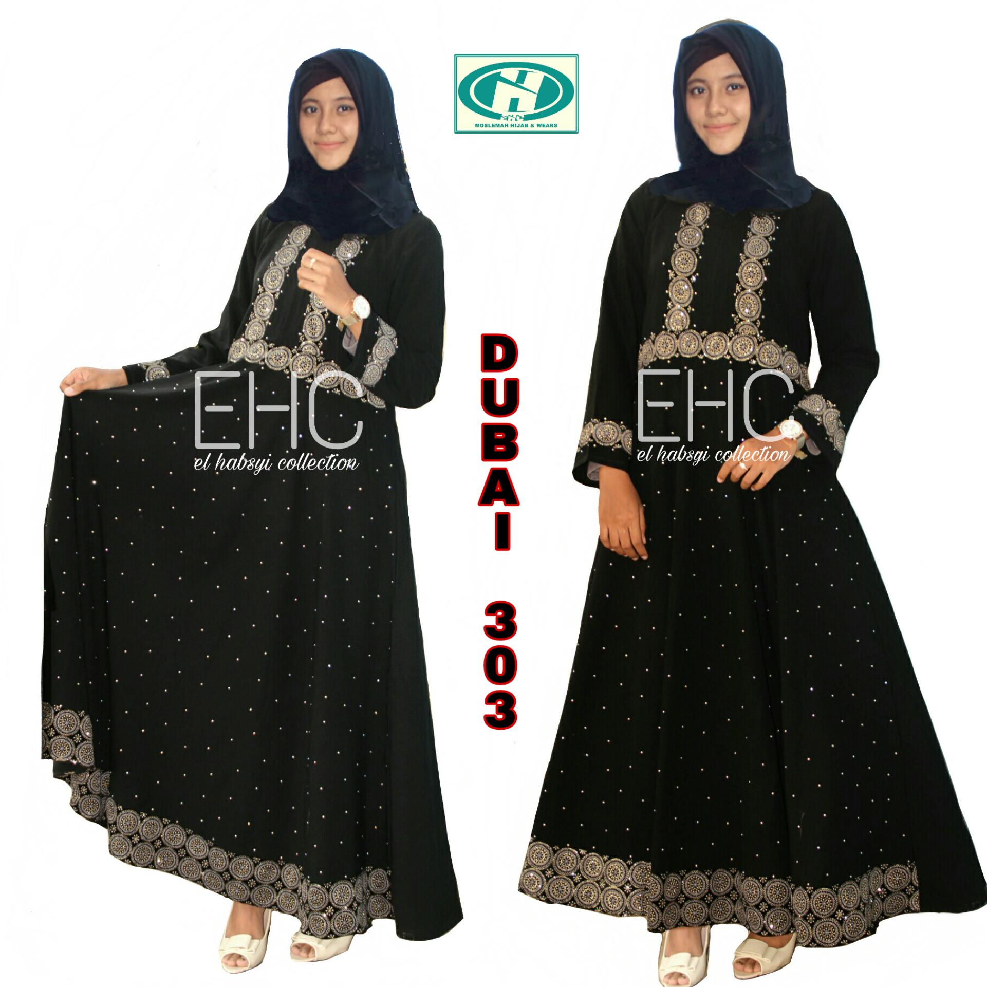 Gamis abaya arab hitam abaya dubai 303