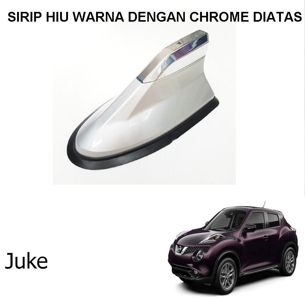 Antena Sirip Hiu Mobil Juke Universal Warna Dengan Chrome Diatas