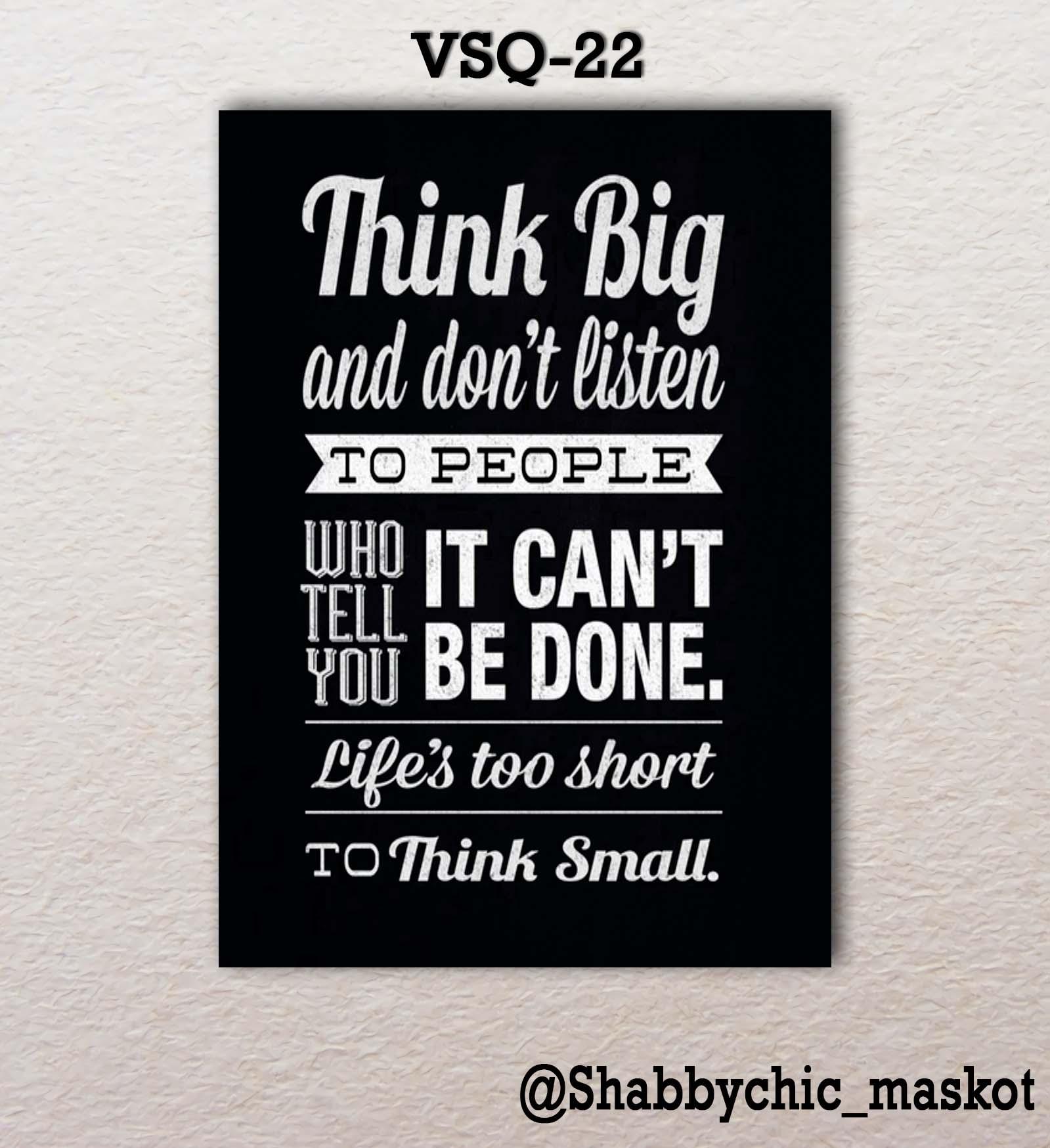 Vasty Hiasan Dinding Kayu Wall Decor Poster Super Quotes VSQ-22