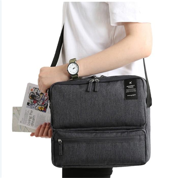 tas selempang pria / tas selempang pria kulit / tas selempang pria eiger / tas selempang pria polo / tas selempang pria keren / tas selempang pria bodypack / Korean Grand Voyaging Bag Ver 2 / Travel Organizer / Tas Selempang - Navy DISKON MURAH!!!