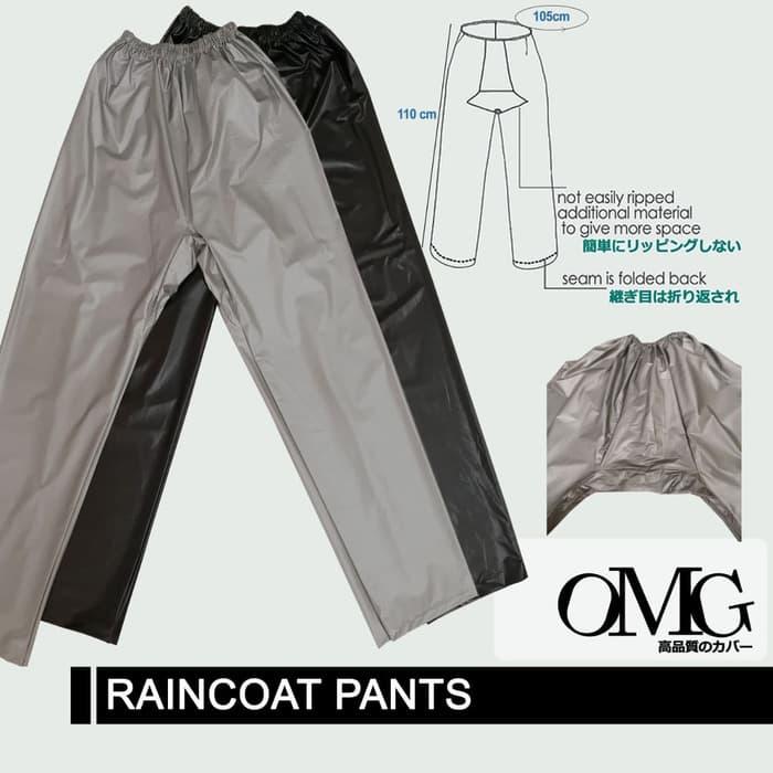 HOT DEALS!! Celana Jas Hujan Karet OMG WaterProof Raincoat Pants Anti Air PVC OKE TERMURAH / MURAH / PACKING RAPIH / PENGIRIMAN CEPAT