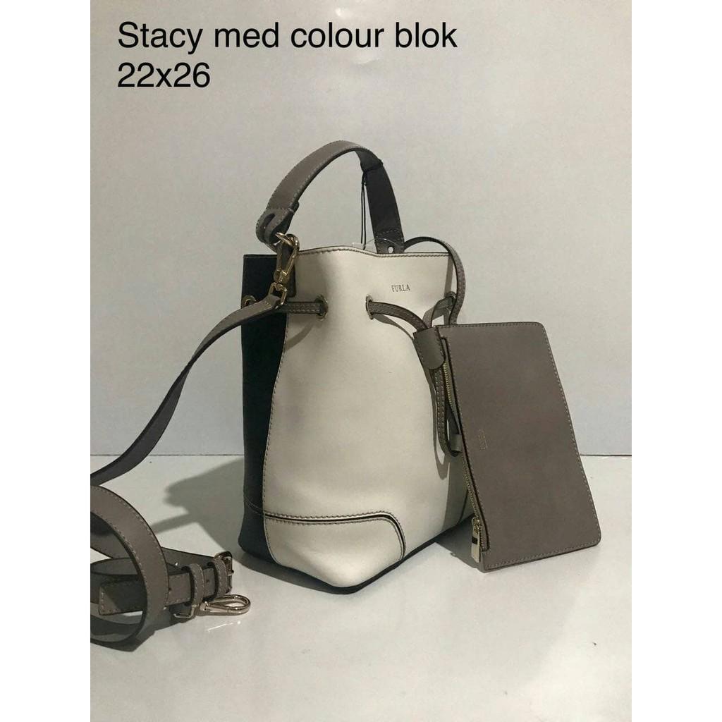 Jual Tas Furla Stacy Med Colour Blok Original