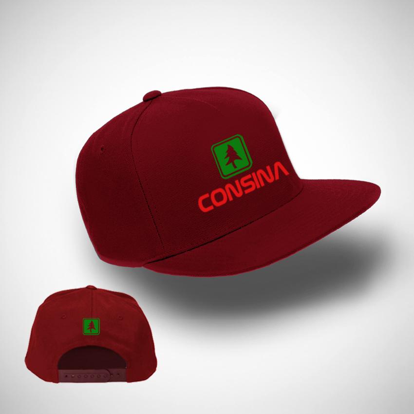 Jakarta Distro Topi Snapback Consina Logo Red Premium
