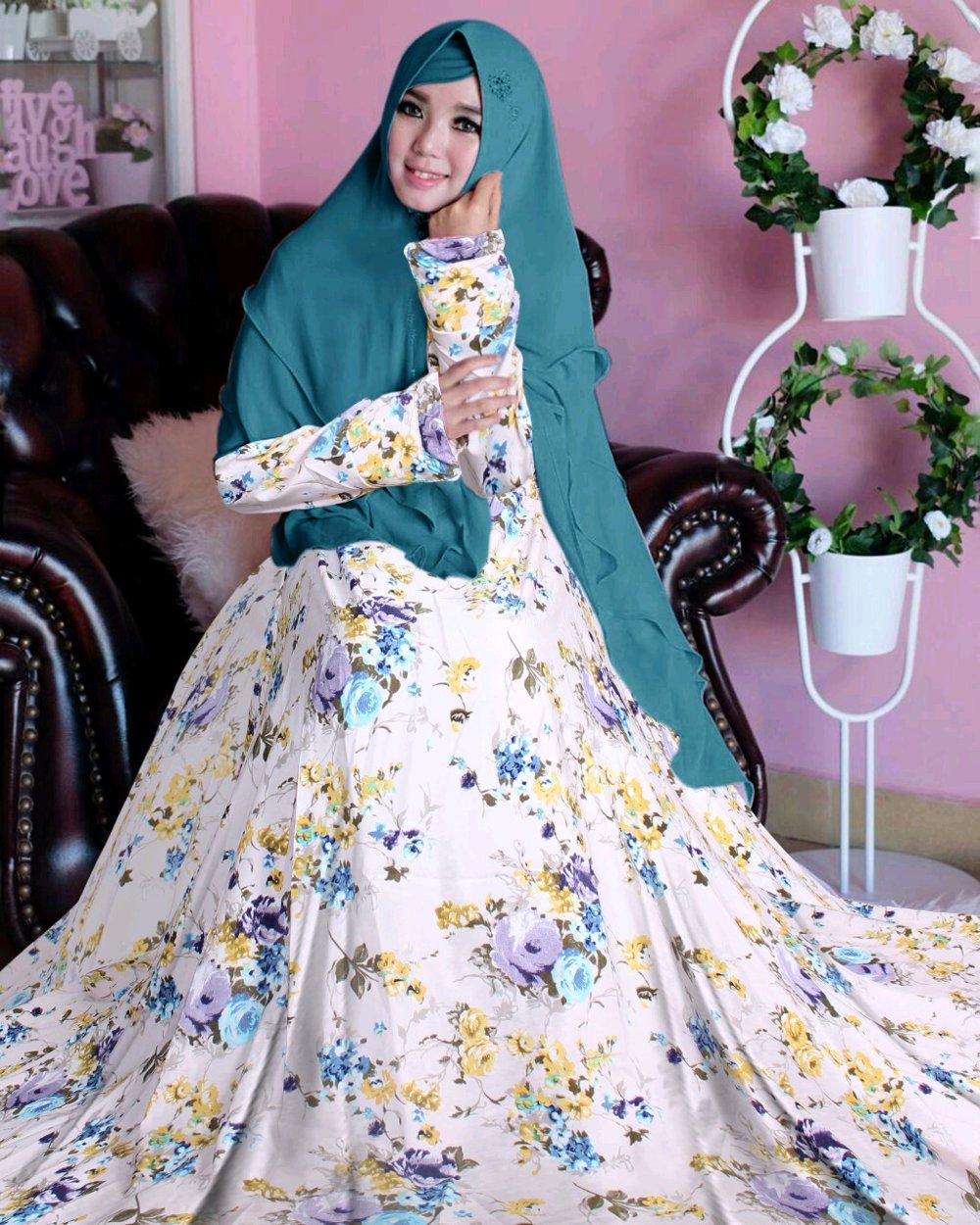 Gamis Syari Muslimah Plus Khimar KLPA di lapak Toko Kembar Tanah Abang rinymangiwa