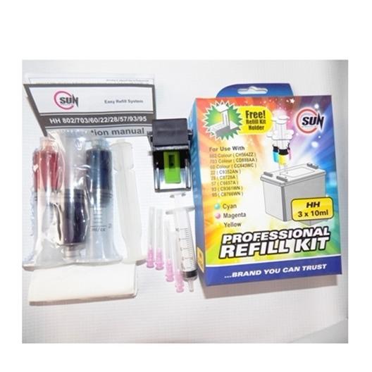 Tinta Refill / Refill Kit HP 802 704 703 678 680 60 46 22 28 57 93 95 901 Colour / Warna