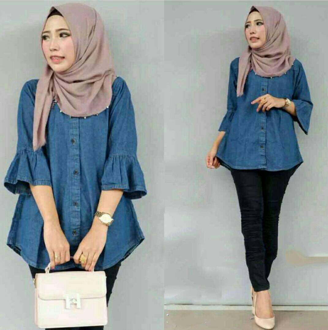 J&C 7G 0880 Jumbo Jaber / Kemeja wanita / Atasan wanita / Fashion wanita