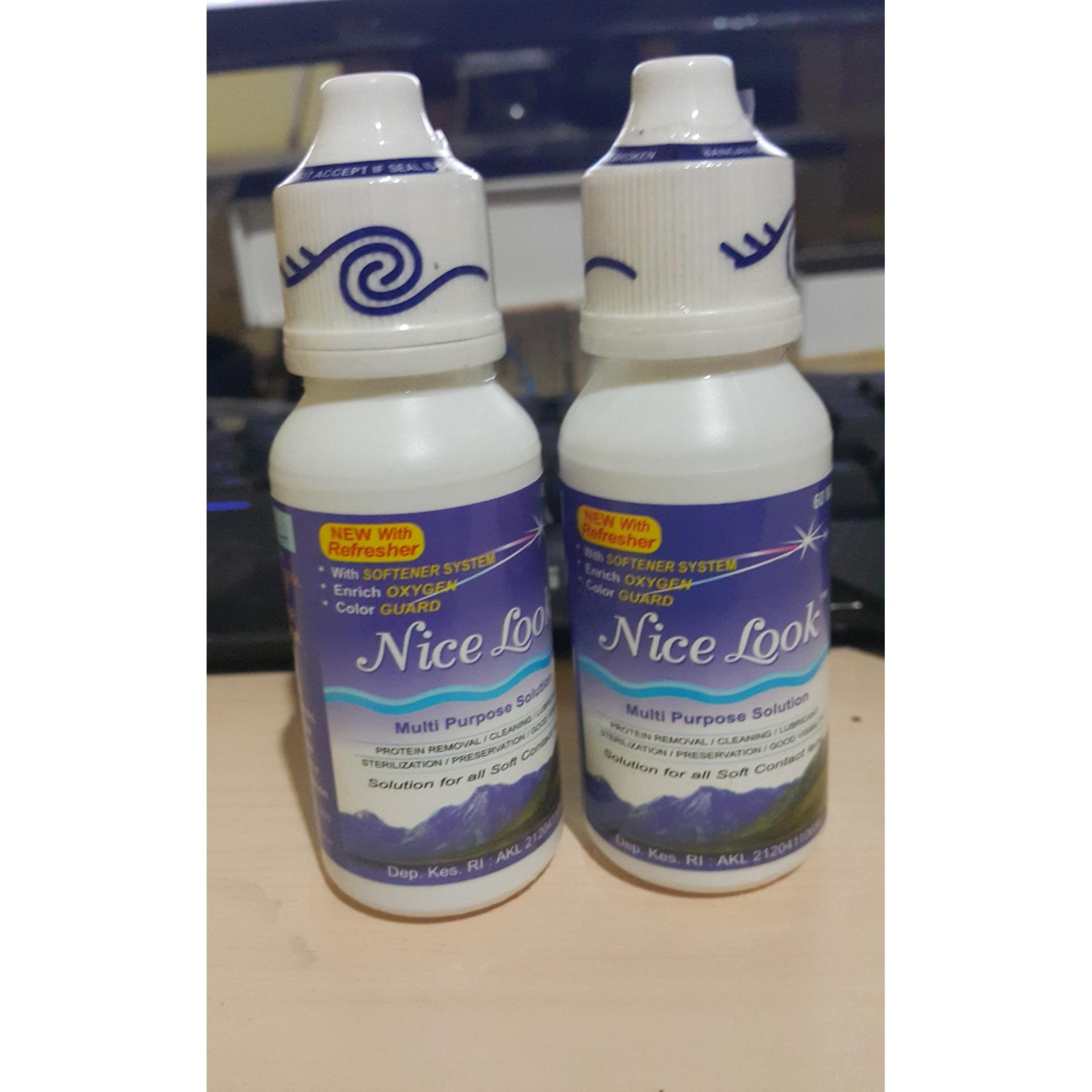 Nice Look Air Softlens 60ml Untuk Cuci Soft lens Cairan Nicelook