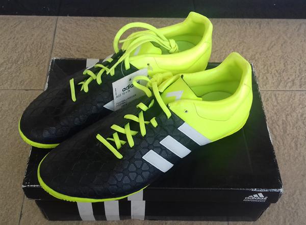 Retro Sepatu Futsal Adidas ACE 15.4 IN Black #Q22477. Original BNOB.