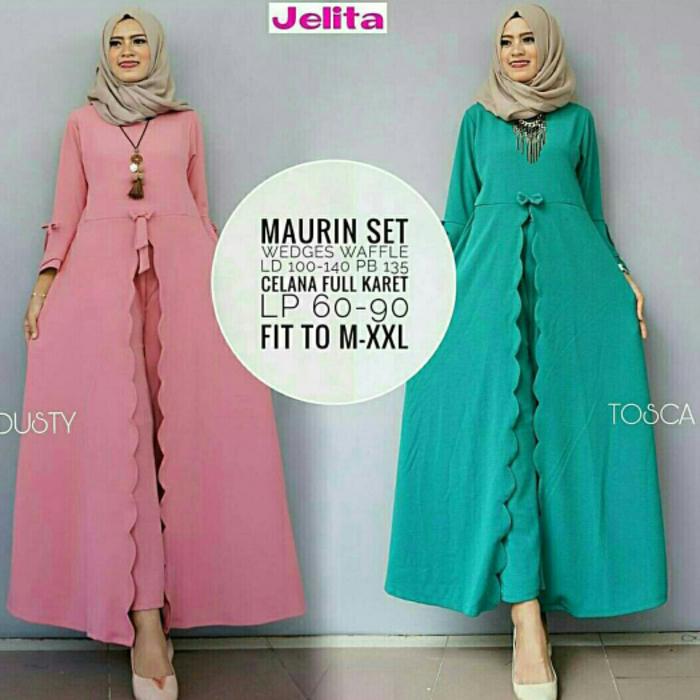 Maurin Set + Celana (Pink)