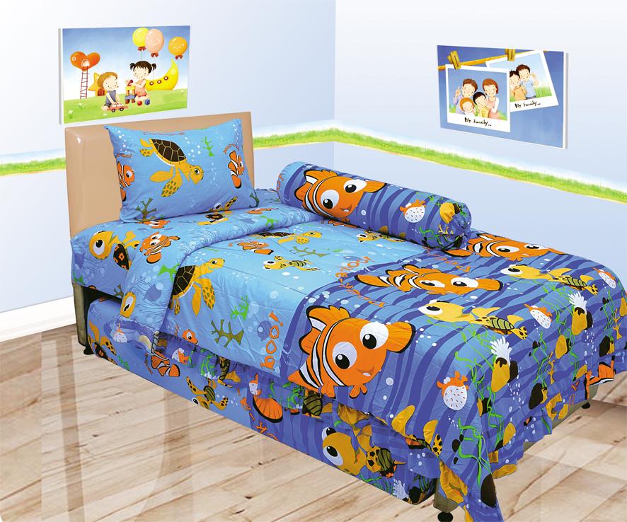 Sprei LADY ROSE motif NEMO Single Size 120 x 200 cm ladyrose dorry finding cute fish disney pixar