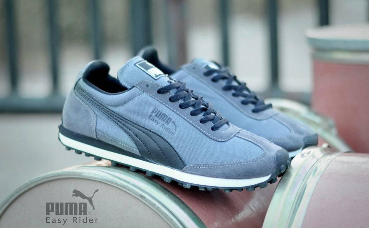 Sepatu Sport Pria Puma Easy Rider Abu Terlaris Di LAZADA