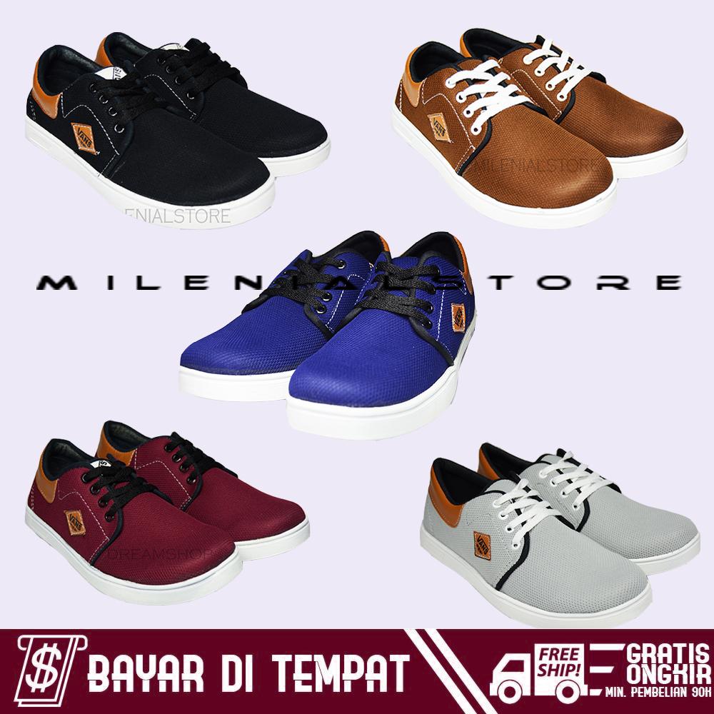 Milenial Sepatu Sneakers Kets dan Kasual Pria 003 Campare