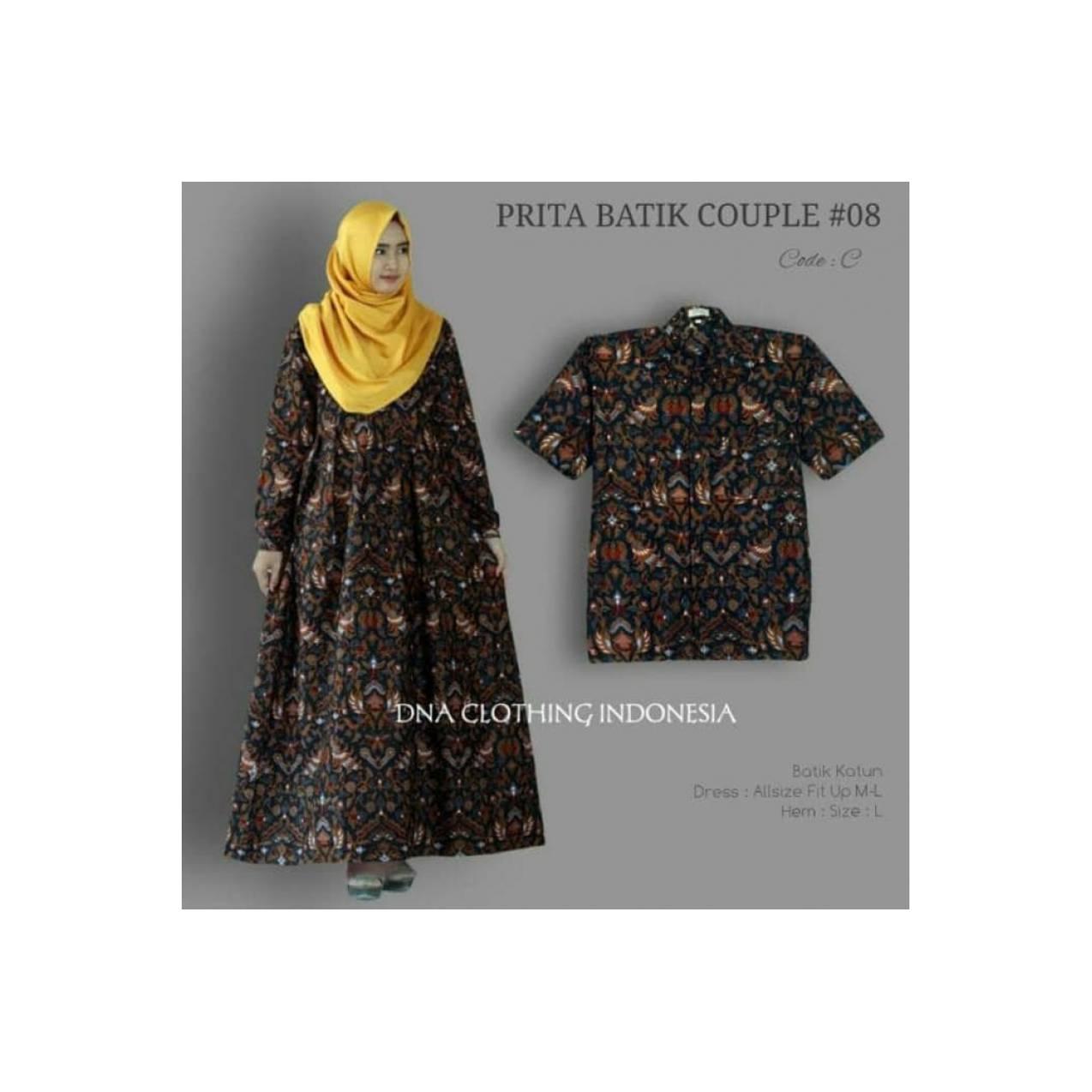 baru prieta gamis maxy cople batik busui adem ori murah