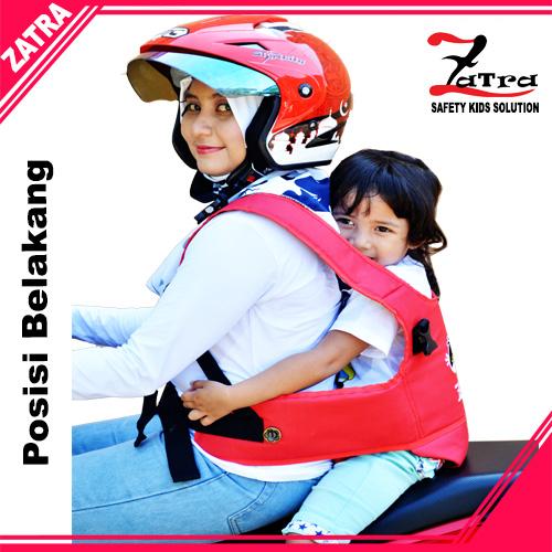 Grosir Sabuk Bonceng Anak di Motor Warna Merah