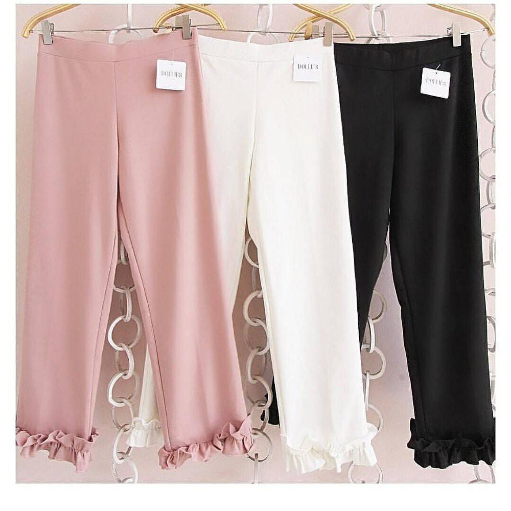 Baby Talk Club Kulot COCO Ruffle Pants Kulot Celana Kulot Panjang Wanita Jumbo Long Pant - Celana Wanita Kulot - Celana Kerja Celana Kuliah Celana Fashion Berhijab