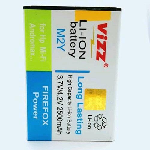 Vizz Baterai Batt Batre Battery Double Power Vizz Modem Wifi Mifi Smartfren Andromax M2Y 2500 Mah
