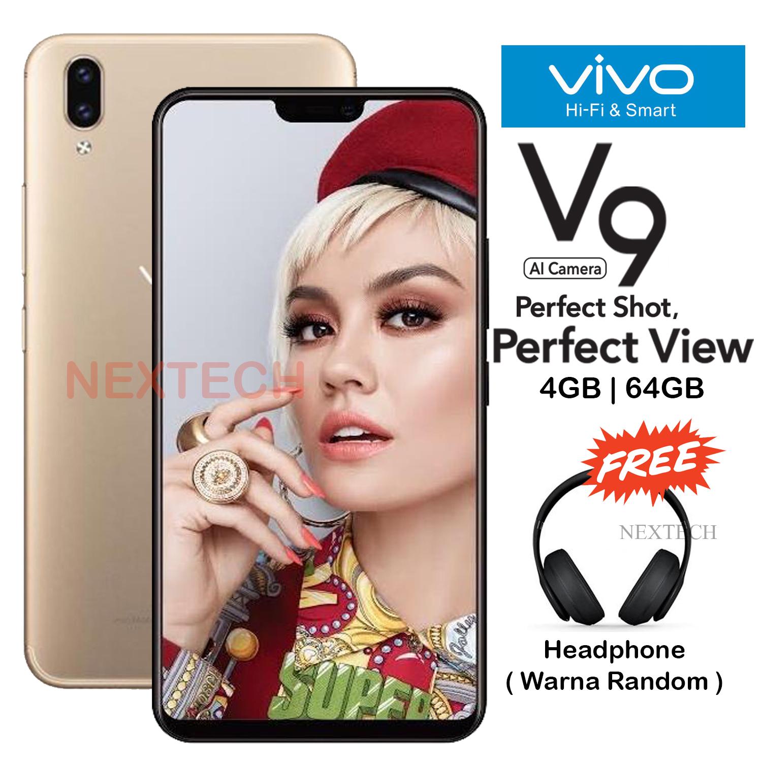 Vivo V9 - 4GB/64GB - 4G/LTE - Layar 6.3