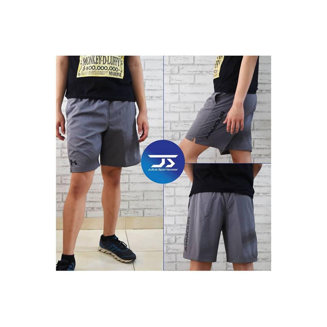 Celana Training Olahraga Under Armour Hit Woven Shorts Grey Original