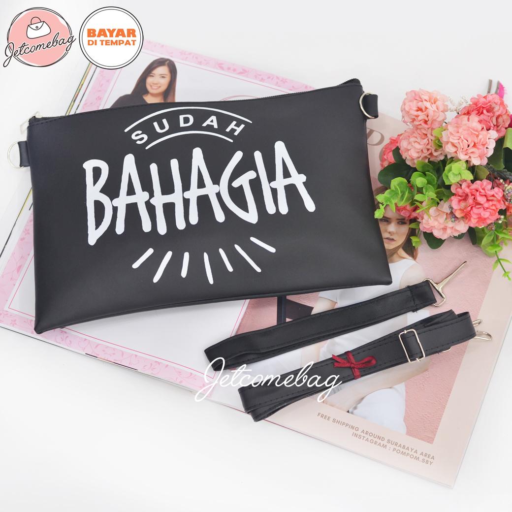 Tas Selempang Wanita - Hand Bag - Tas Bahu - Harga Grosir - Clutch Sudah Bahagia - JETCOMEBAG