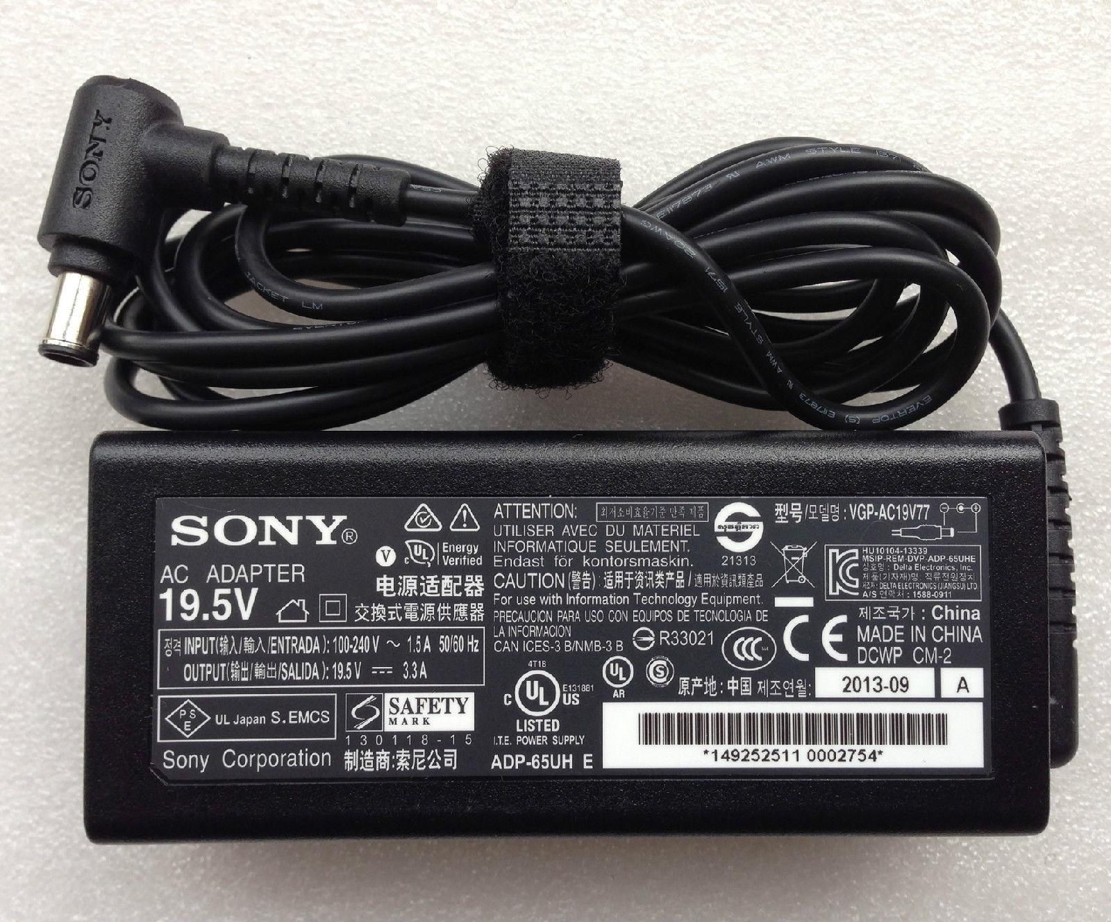 SONY Original Adaptor Charger Laptop Notebook 19.5V 3.3A Vaio VPCCW (6.5*4.4) Special