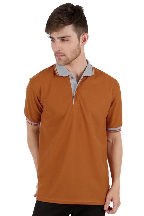 Elfs Shop - Kaos Polo Shirt Pria Baju Lakos Kerah Abu Muda