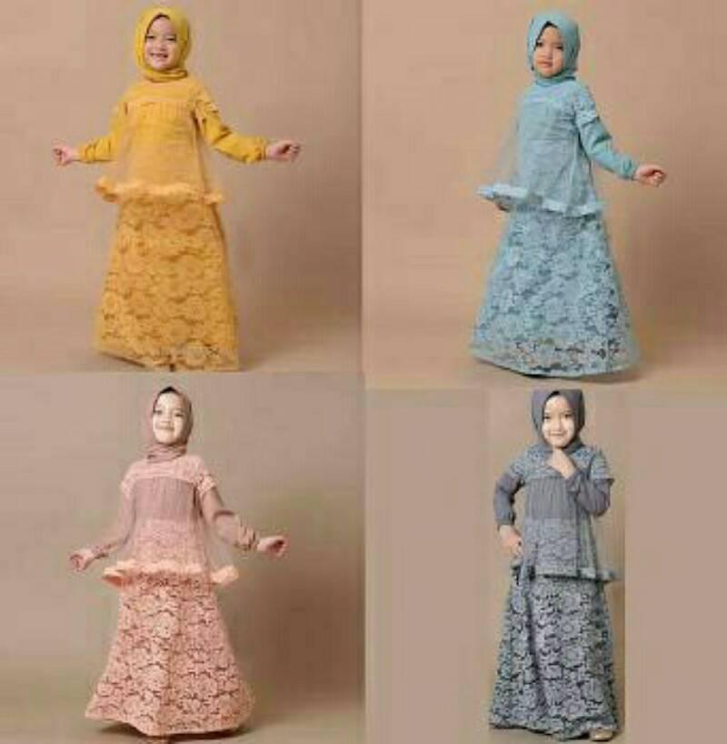 FASHIONFLOWER-BAJU ANAK CEWEK | BAJU MUSLIM | SYARI | DRESS ANAK PEREMPUAN | PAKAIAN ANAK | MUSLIM WEAR | PAKAIAN HIJAB | DRESS SYARI ANAK SALIMAR KIDS MUSLIM UNTUK ANAK 3-5TH (LD 64CM,PJG 82CM)