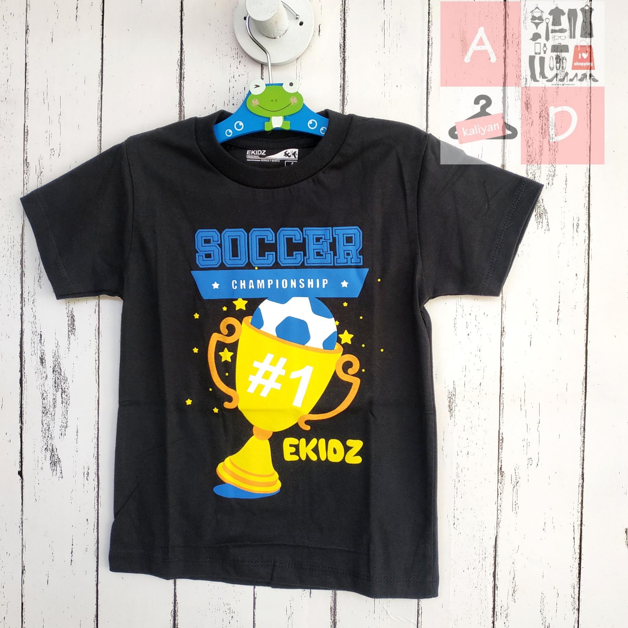 Kaos Anak Cowok EKIDZ seri Soccer Baju Anak Balita Terbaru Grosir