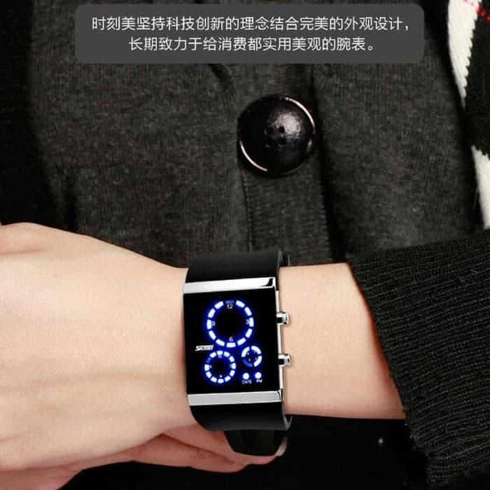 Jam Tangan Pria Led Skmei Original Sport Casual Oulm Rolex Terbaru