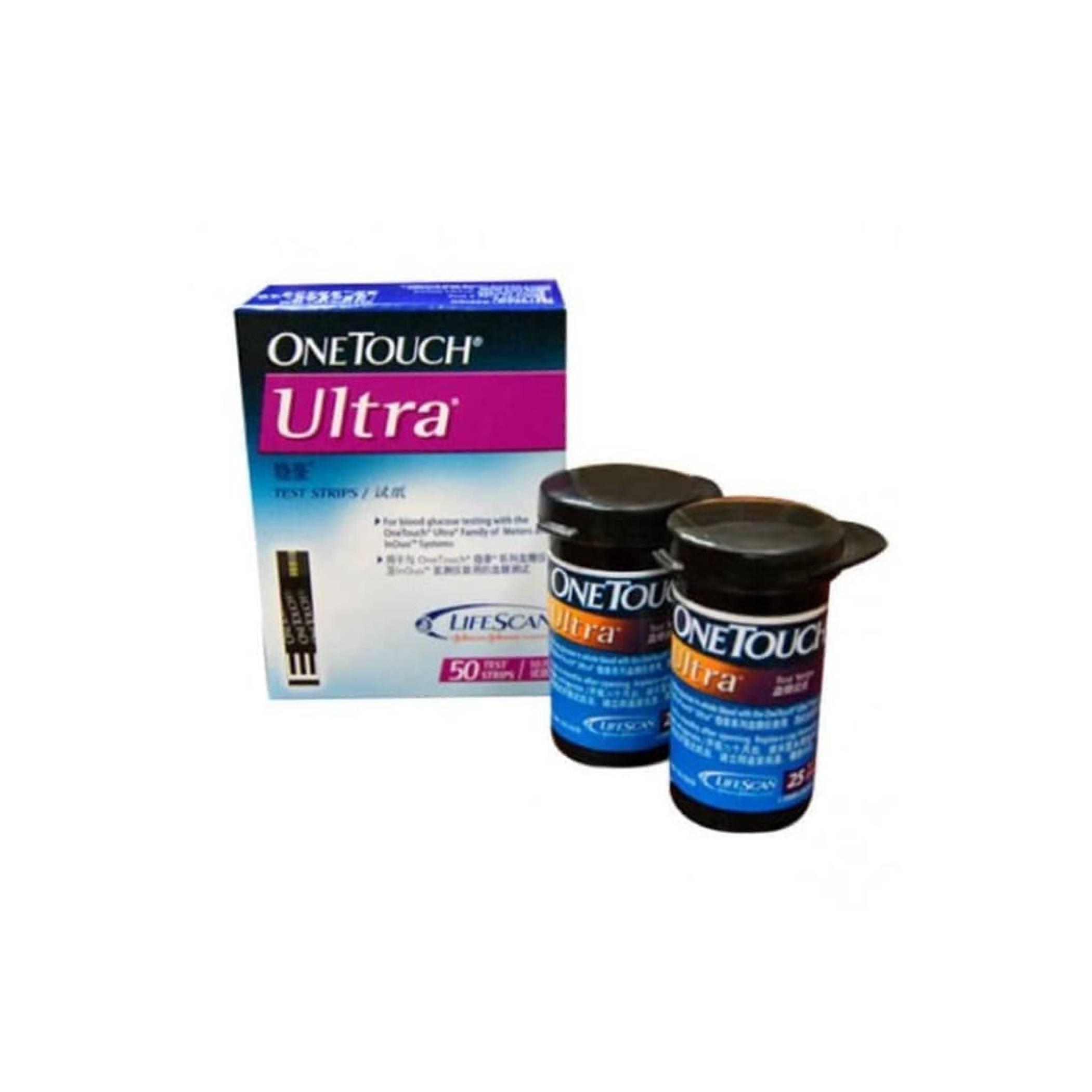 Strip onetouch ultra isi 50 / one touch ultra / expired bulan mei 2018