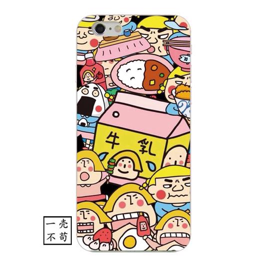 Corak Angin Casing HP Gadis Casing Lunak 7 Plus Aneh tapi Lucu Lulur Bungkus Penuh