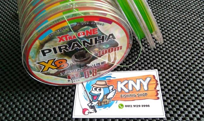 PROMO!!! Senar Benang Pancing PE Xtraone Piranha X8 PE0.8 warna warni - HyBy1H