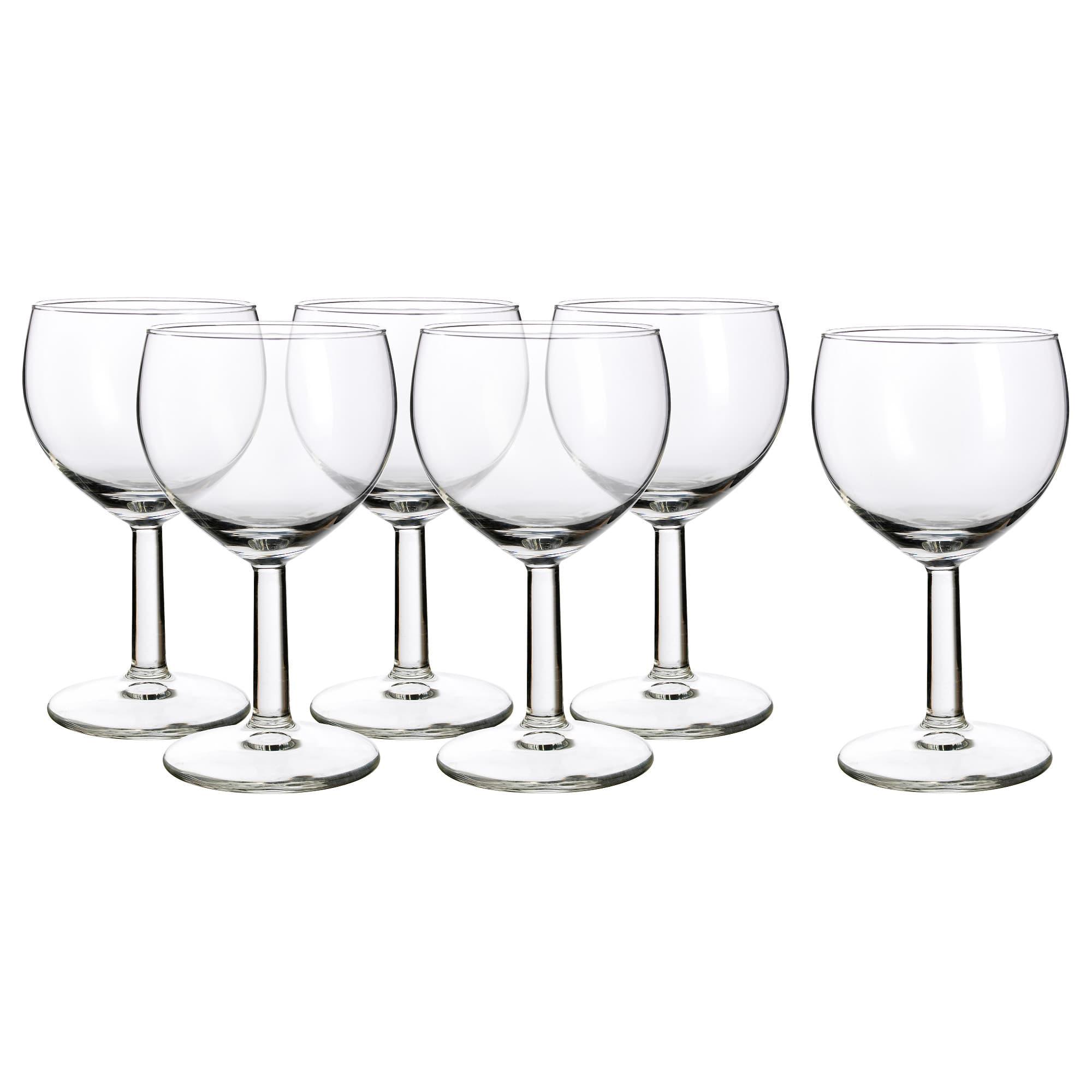PROMO!! IKEA FÖRSIKTIGT Gelas anggur, kaca bening 16CL MURAH / BUBBLE 3 LAPIS / ORIGINAL / IKEA ORIGINAL