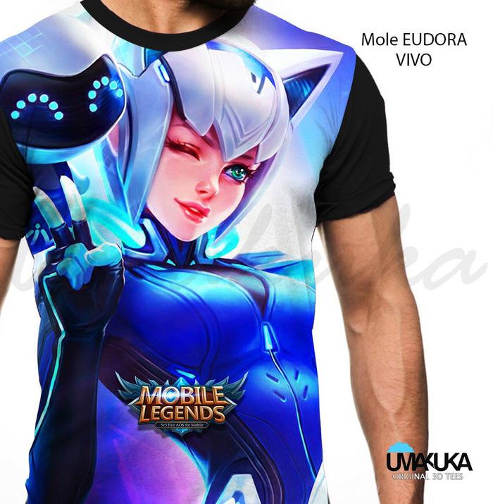 Hot Item!! Mole Eudora Vivo Kaos Game Mobile Legend 3D Umakuka Fullprint - ready stock