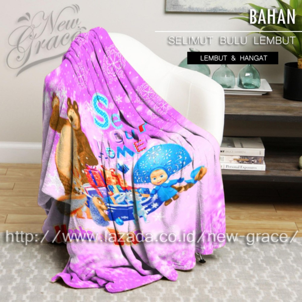 Selimut Panel 3D Karakter Anak 150X200