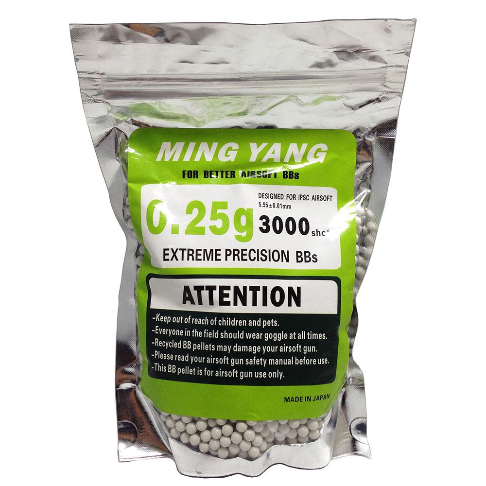 Ming Yang BB Gotri 0,25g 3000 shots 5.95mm - Putih