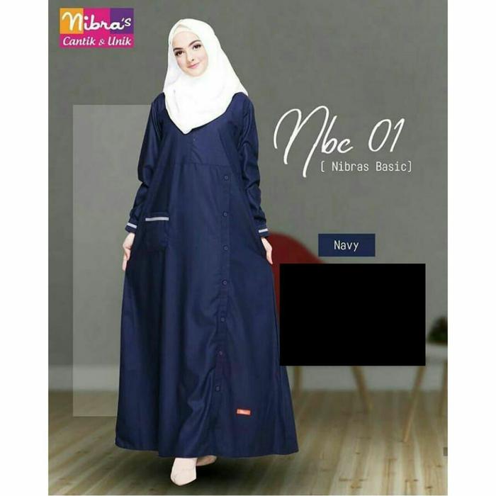 Baju gamis syari nibra dress murah