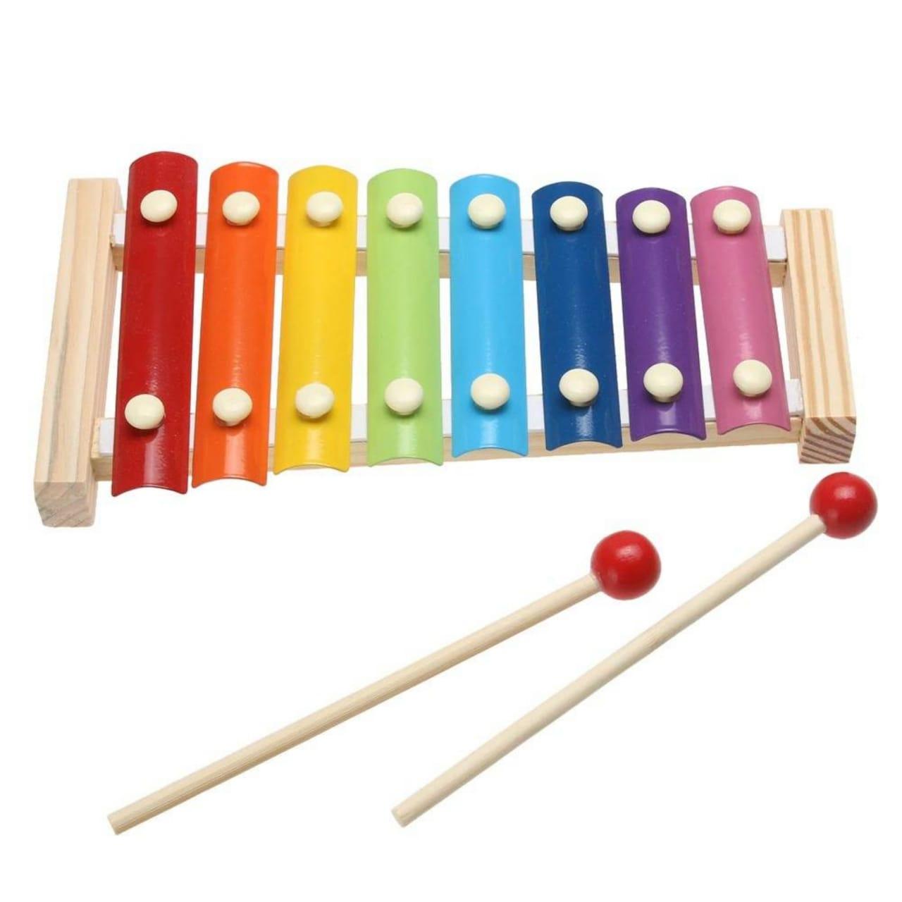 Alat Musik Ketukan Instrumen Kayu Xylophone / Mainan Anak