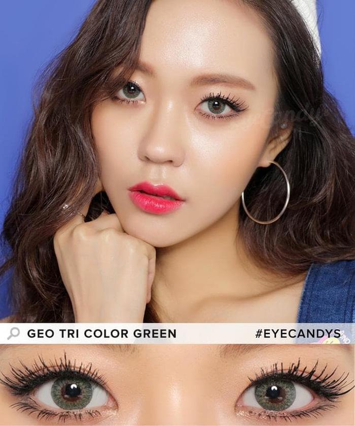 Promo Softlens Geo Tri Color Green Hijau CM-903