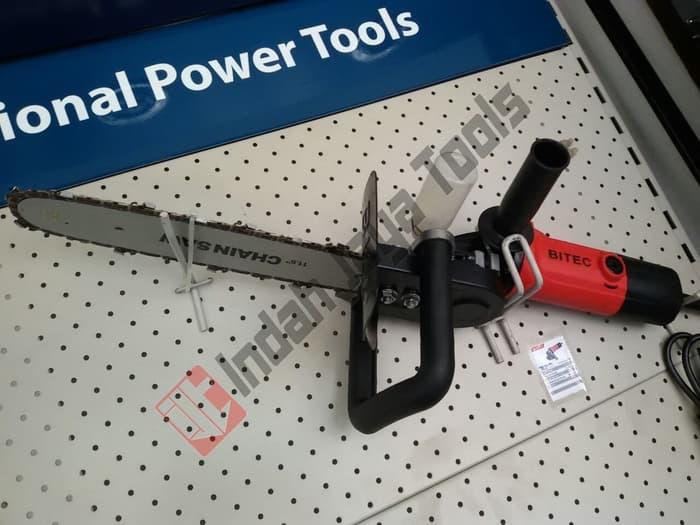 PAKET Mesin CHAIN SAW Gerinda Tangan BITEC / Gergaji Potong Pohon Kayu