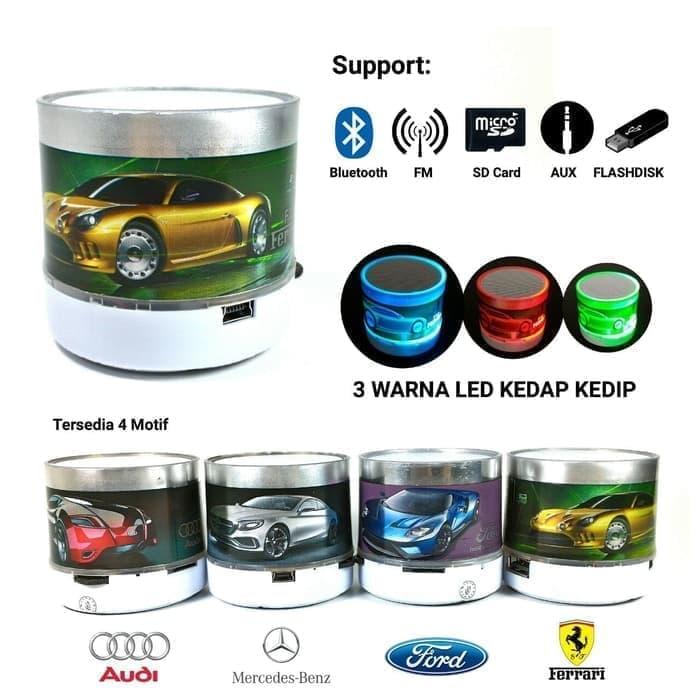 Speaker Mini Bluetooth Motif Mobil Led