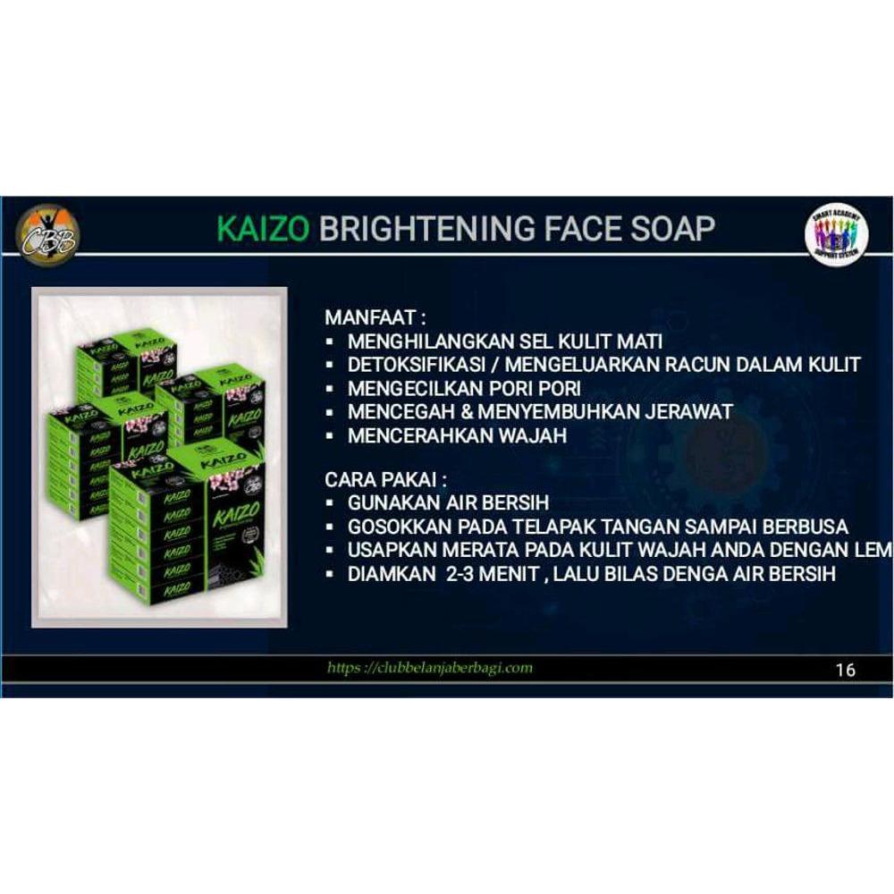 Obat Jerawat Ampuh Sabun KAIZO BRIGHTENING FACE SOAP