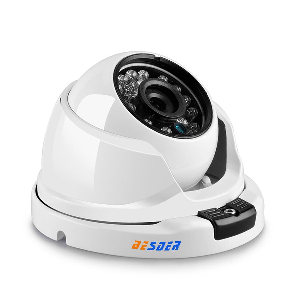 Besder Sudut Lebar 2.8 Mm 720 P 960 P 1080 P CCTV POE Kamera Dome Indoor Luar Ruangan Tahan Rusak ONVIF Inframerah Casing Logam Kamera Ip (Poe 48 V 720 P) -Intl
